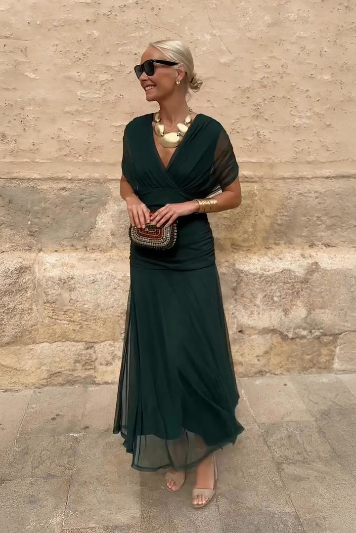 ANA | ELEGANTES MAXI-FALTENKLEID