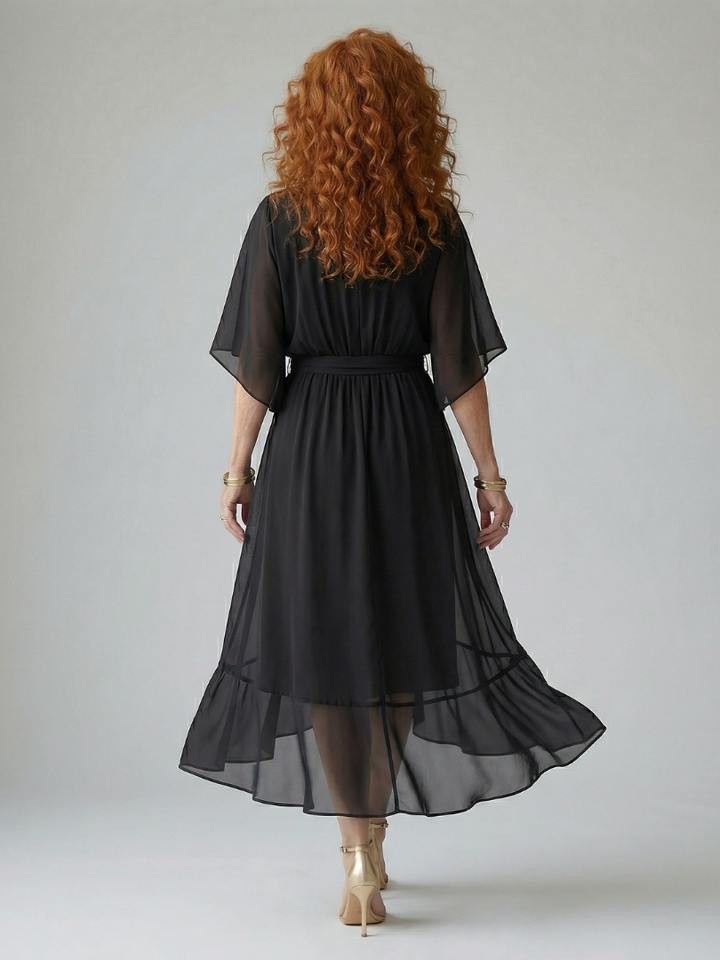 Elric | Leichtes Drapiertes Midikleid