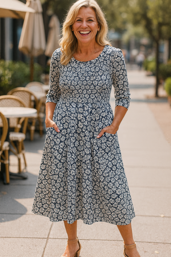 Meliora | Elegantes Midi-Kleid für den Alltag