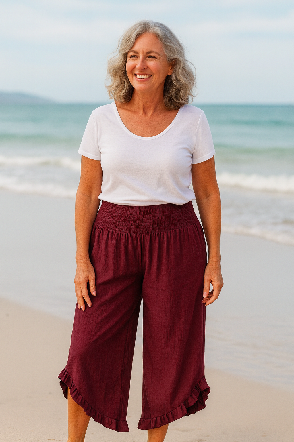Tavina | Baumwoll-Leinen Leichte Hose