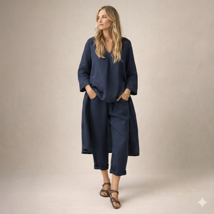 Marianne | Lockere Leinenkombination