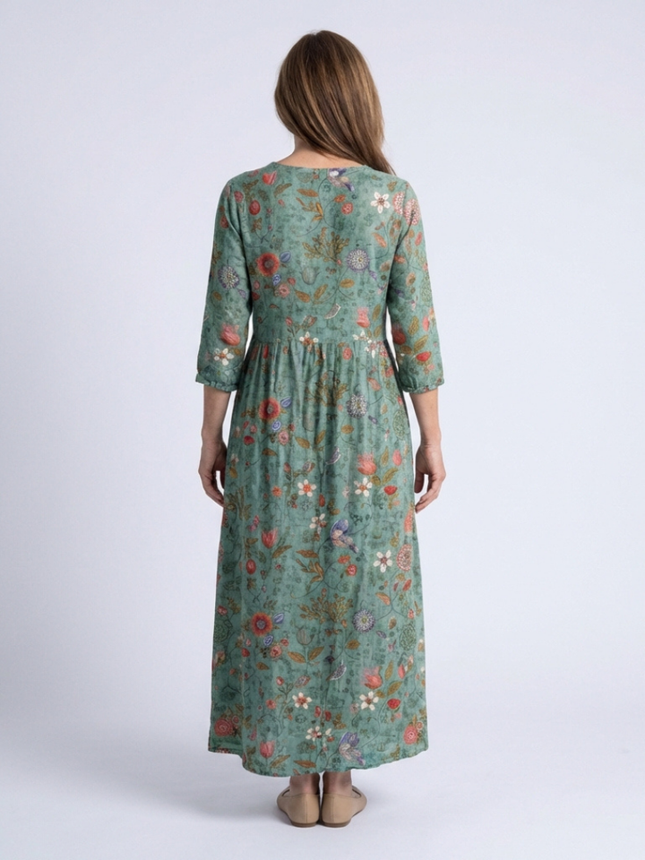 MARINA | BLUMEN MAXIKLEID