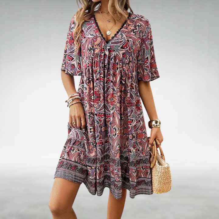 Adriana | Paisley-Print Kleid