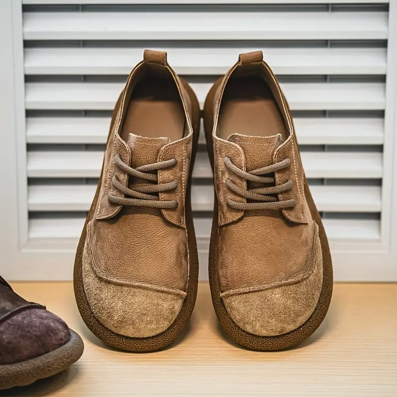 Herrenschuhe aus Wildleder mit Schnürung – Bequemer Freizeit-Stil