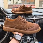 Herrenschuhe aus Wildleder mit Schnürung – Bequemer Freizeit-Stil