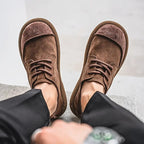 Herrenschuhe aus Wildleder mit Schnürung – Bequemer Freizeit-Stil