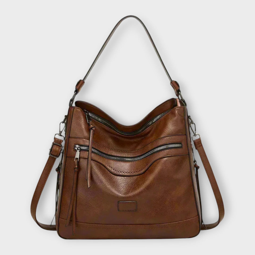 Olivia - Klassische Retro Schultertasche