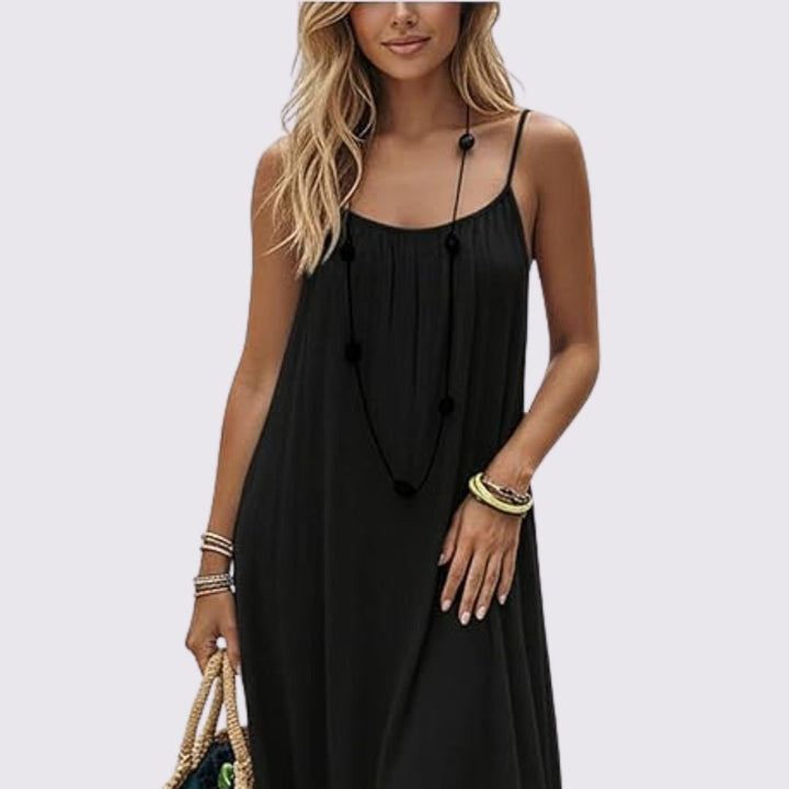 Sommernacht | Elegantes Sommerkleid mit Rückenausschnitt
