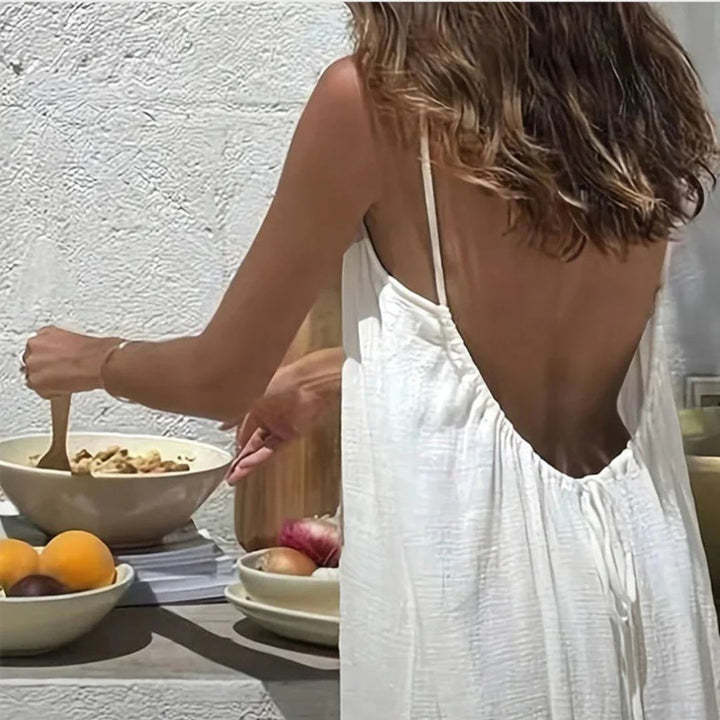 Sommernacht | Elegantes Sommerkleid mit Rückenausschnitt