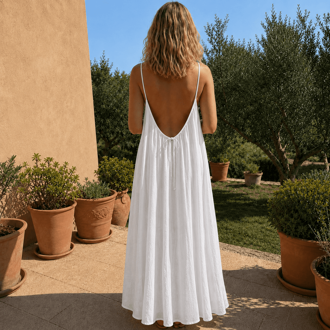 Sommernacht | Elegantes Sommerkleid mit Rückenausschnitt