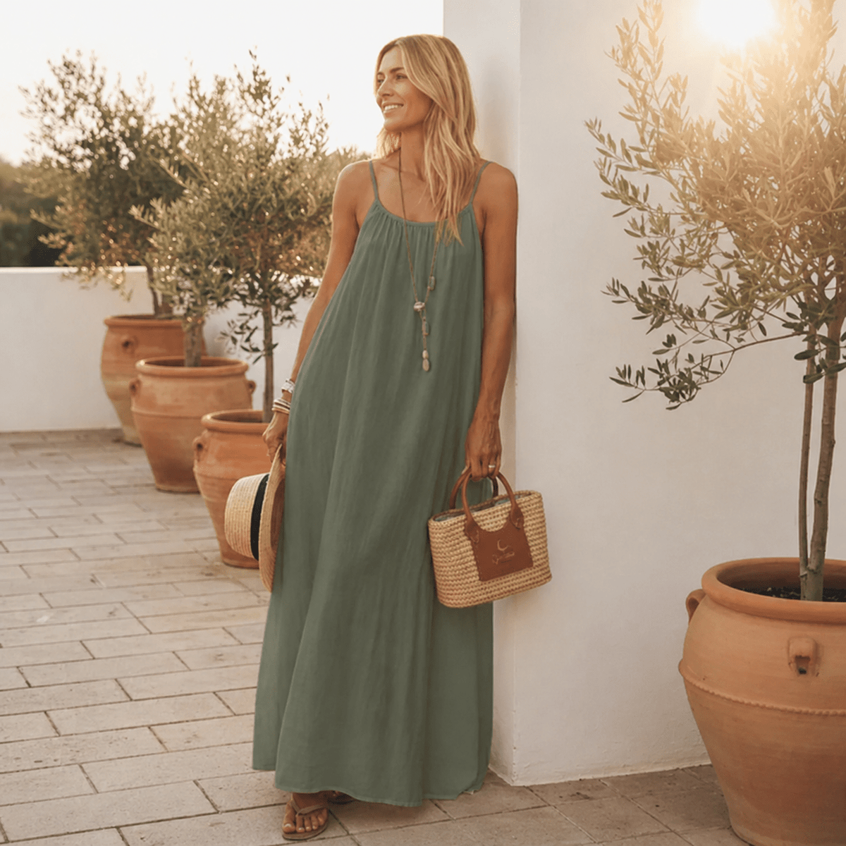 Sommernacht | Elegantes Sommerkleid mit Rückenausschnitt