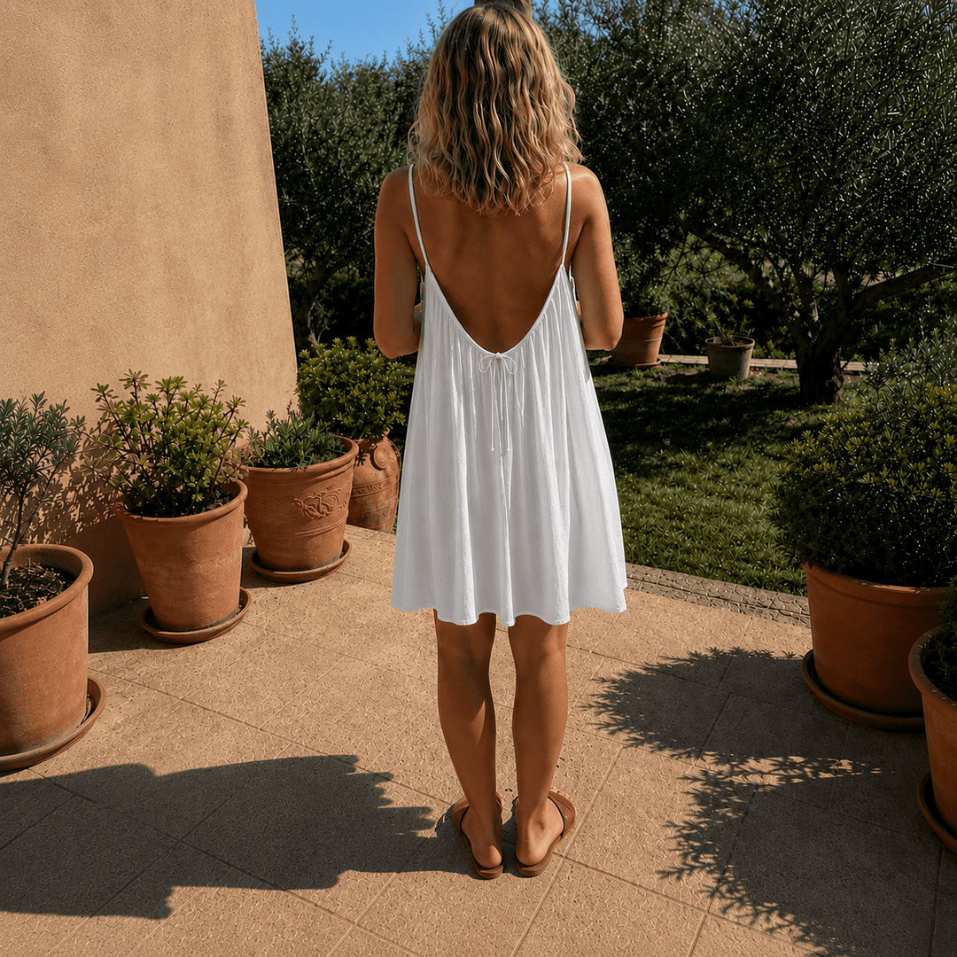 Sommernacht | Elegantes Sommerkleid mit Rückenausschnitt