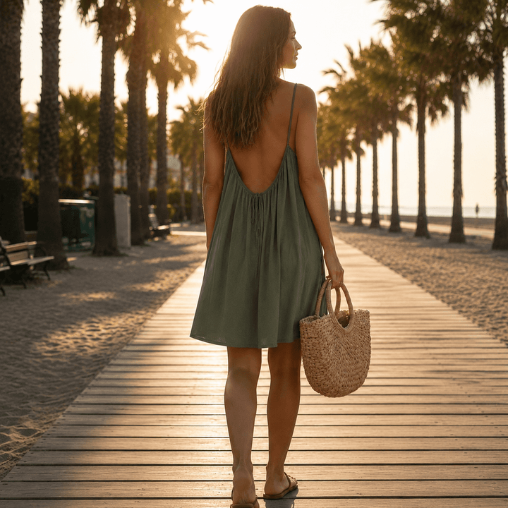 Sommernacht | Elegantes Sommerkleid mit Rückenausschnitt